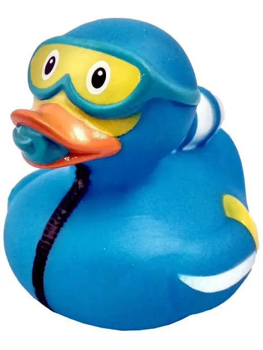 Funny Ducks Игрушка для ванной - Уточка дайвер, желтый, фото 5
