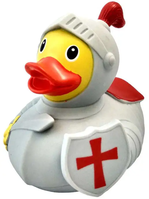 Funny Ducks Игрушка для ванной, сувенир "Уточка рыцарь", серый, фото 2
