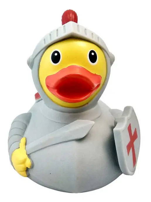 Funny Ducks Игрушка для ванной, сувенир "Уточка рыцарь", серый, фото 3