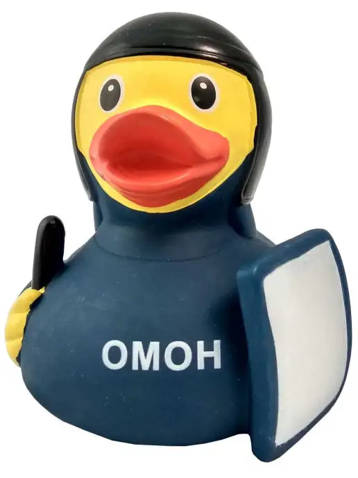 Funny Ducks Резиновая уточка для ванны ОМОН, вариант, фото 2