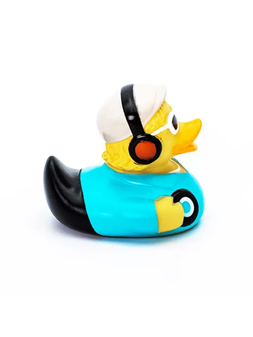 Funny Ducks Игрушка для ванной Уточка диджей, голубой, фото 5