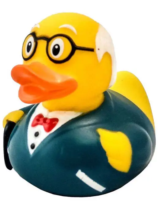 Funny Ducks Игрушка для ванной Уточка дедушка, зеленый, фото 5