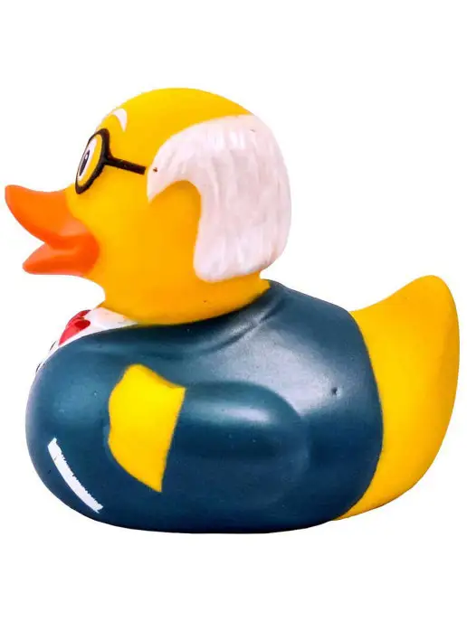 Funny Ducks Игрушка для ванной Уточка дедушка, зеленый, фото 6