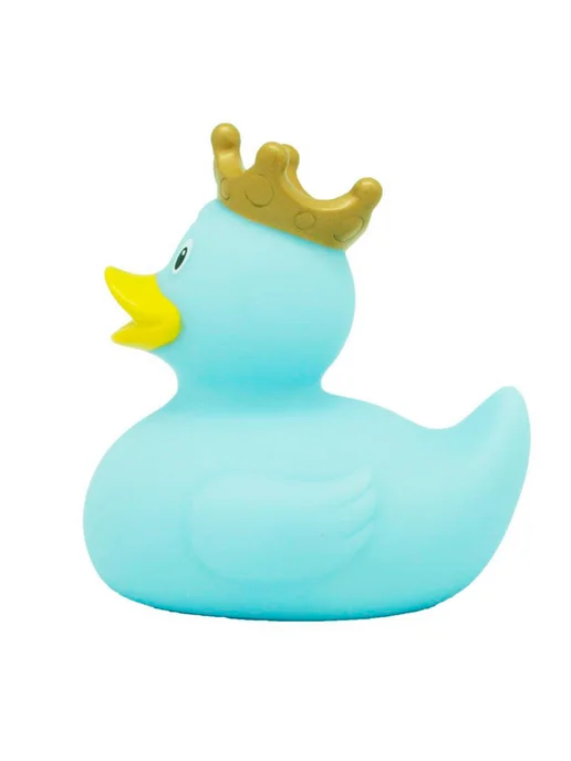 Funny Ducks Игрушка для ванной, сувенир "Голубая уточка в короне", голубой, фото 3
