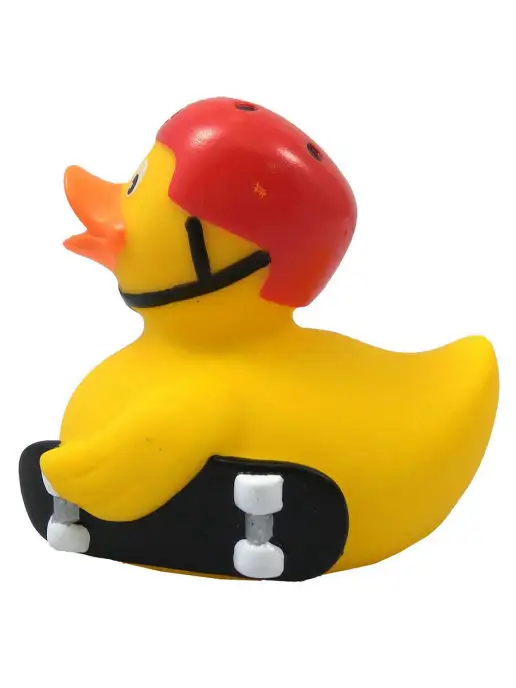 Funny Ducks Игрушка для ванной Уточка Скейтбордер, желтый, фото 6
