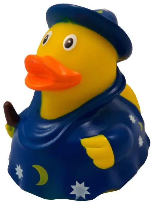 Funny Ducks Игрушка для ванной, сувенир Уточка Волшебник, желтый, фото 2