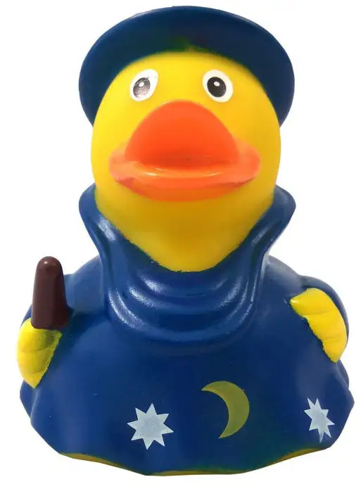 Funny Ducks Игрушка для ванной, сувенир Уточка Волшебник, желтый, фото 3