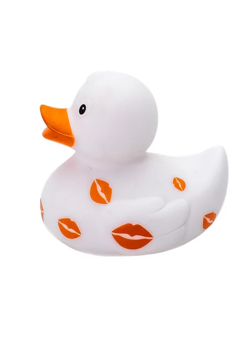 Funny Ducks Игрушка для ванной Уточка белая в поцелуях, белый, фото 2