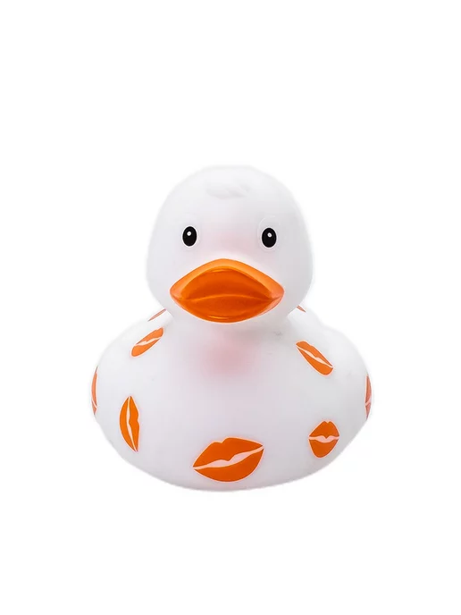 Funny Ducks Игрушка для ванной Уточка белая в поцелуях, белый, фото 3