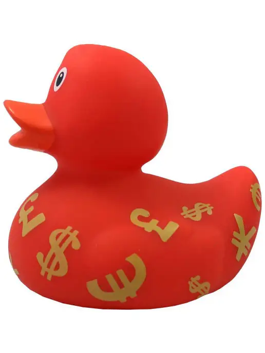 Funny Ducks Игрушка для ванной Уточка валюта, красный, фото 7