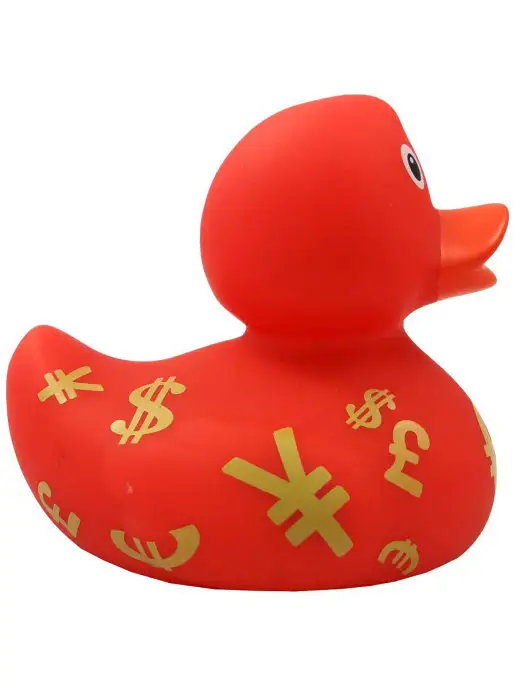 Funny Ducks Игрушка для ванной Уточка валюта, красный, фото 8