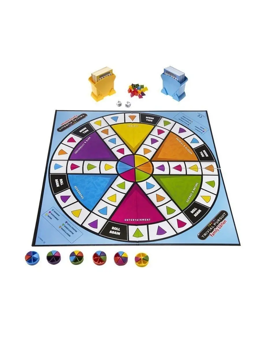 Настольная игра Тривиал Персьюит Семейное издание TRIVIAL PURSUIT HASBRO  ИГРЫ 4226727 купить в интернет-магазине Wildberries