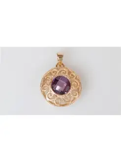 Кулон с аметистом "Восточное солнце" Lotus Jewelry 4240381 купить за 416 ₽ в интернет-магазине Wildberries