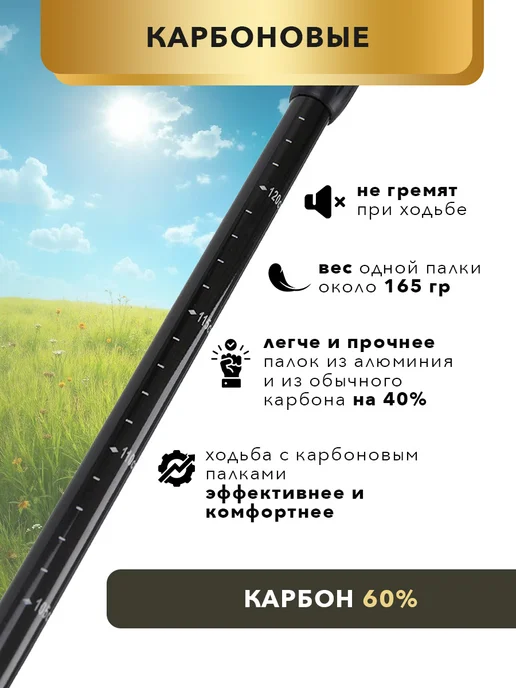 Finpole Палки для скандинавской ходьбы складные 60% Carbon, белый, фото 4