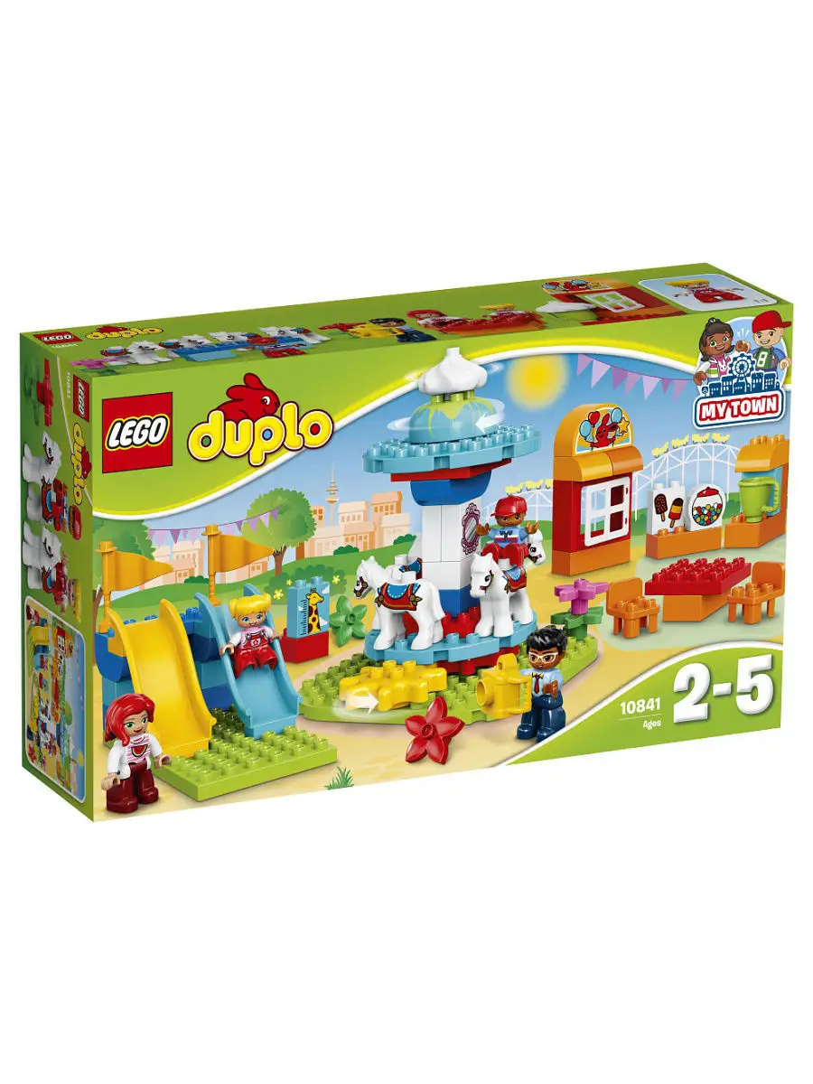 Конструктор LEGO DUPLO 10841 Семейный парк аттракционов LEGO 4354465 купить  в интернет-магазине Wildberries