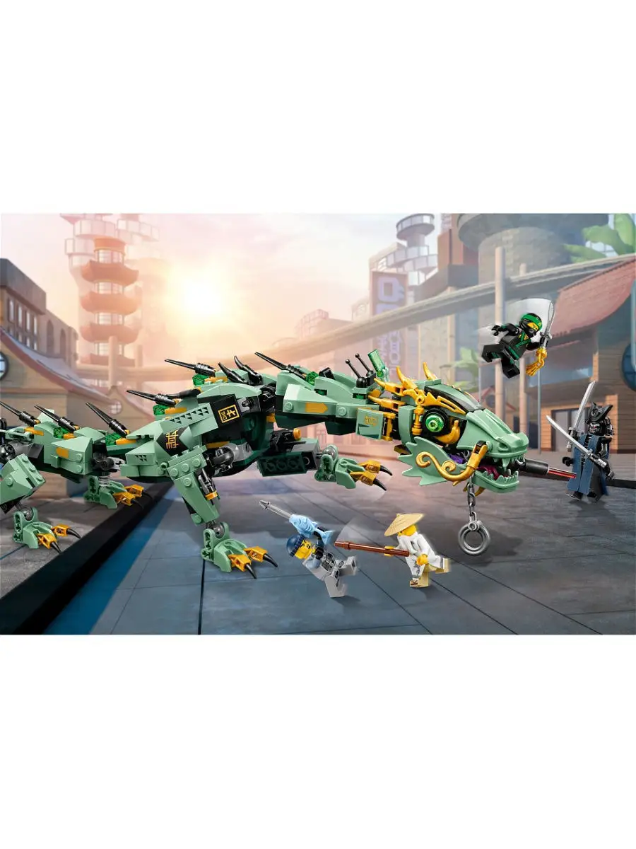 Конструктор LEGO NINJAGO Movie 70612 Механический дракон зелёного ниндзя  LEGO 4354505 купить в интернет-магазине Wildberries