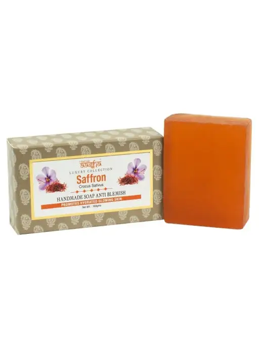 Aasha Herbals Мыло ручной работы Шафран, 100 г, 100 г, фото 3