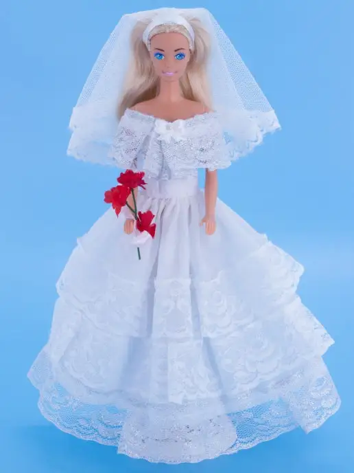 Шьем свадебное платье для куклы - Одежда для кукол - Всё о шитье