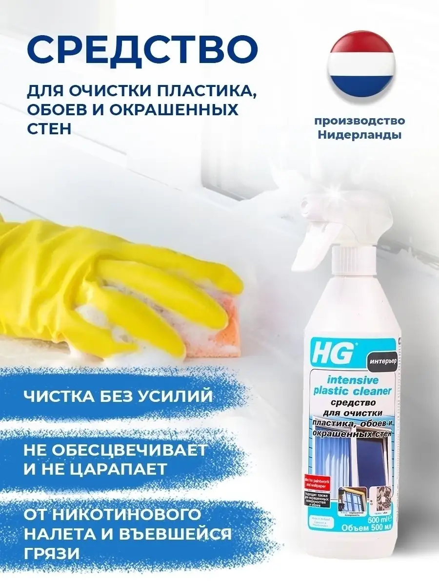 Средство для очистки пластика HG 4453514 купить в интернет-магазине  Wildberries