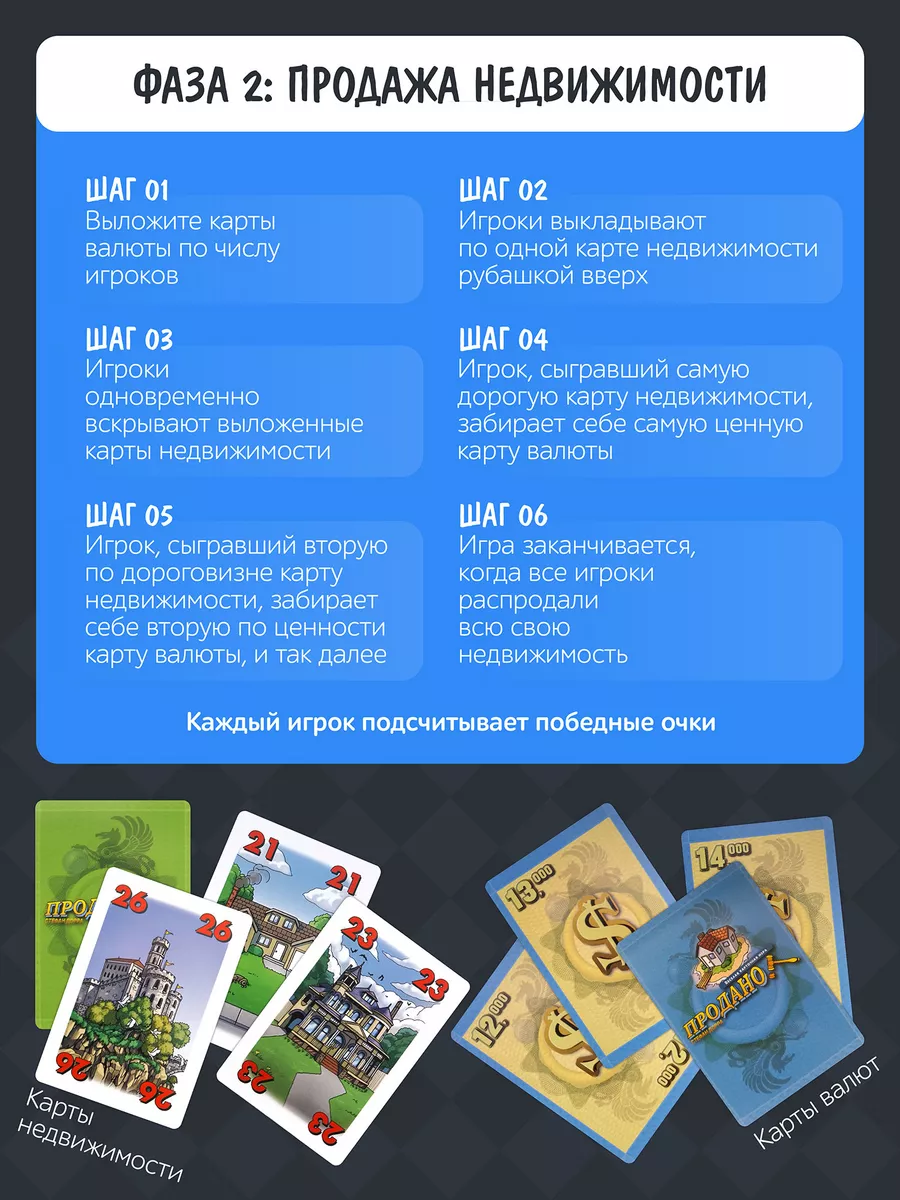 Экономическая карточная игра Продано! новогодний подарок Нескучные игры  4502321 купить за 571 ₽ в интернет-магазине Wildberries