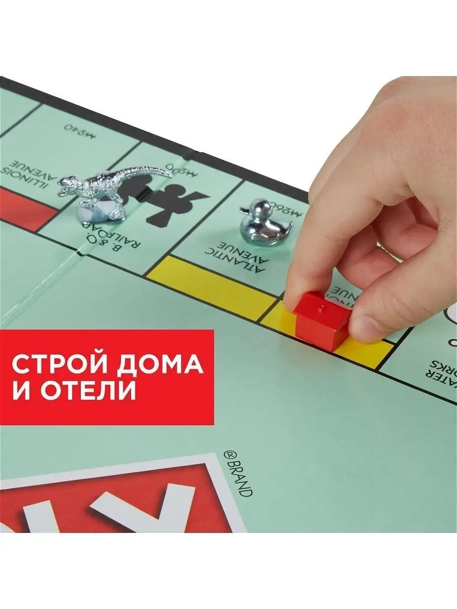 Игра настольная Монополия Классика MONOPOLY C1009 MONOPOLY 4584427 купить в  интернет-магазине Wildberries