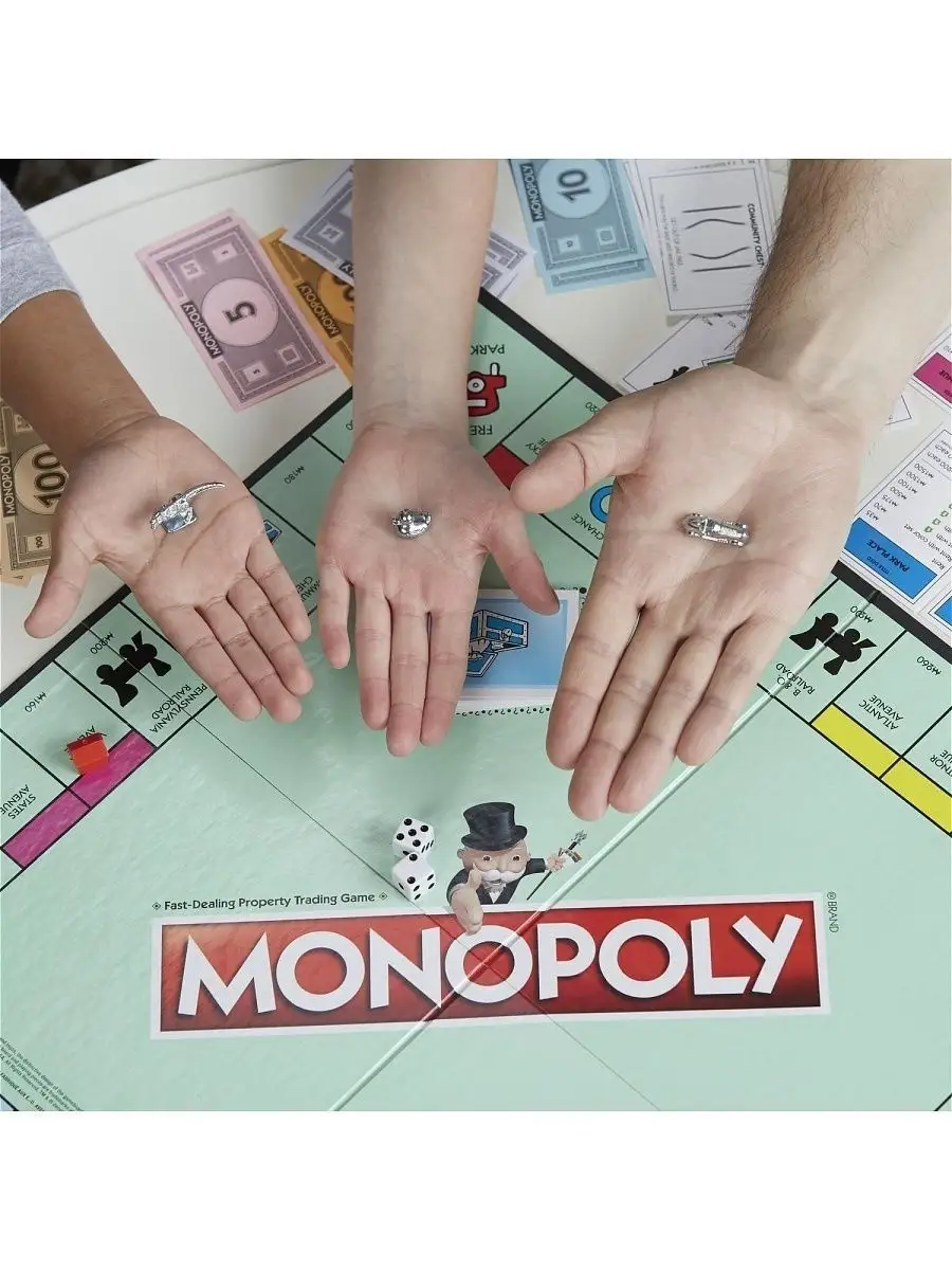 Игра настольная Монополия Классика MONOPOLY C1009 MONOPOLY 4584427 купить в  интернет-магазине Wildberries