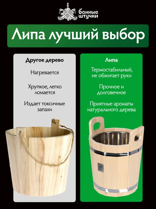 Банные Штучки Запарник для бани с нержавеющей вставкой, 20 л, фото 7
