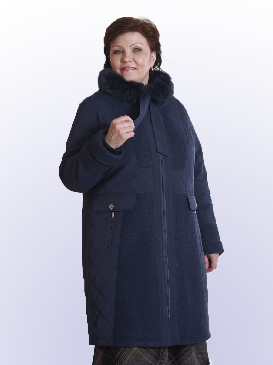 Зимнее пальто для полных женщин