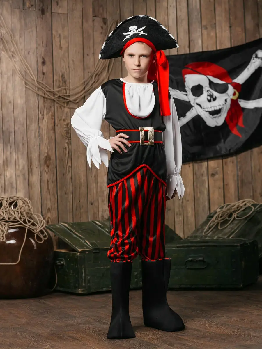 Костюмы пиратов и пираток для детей