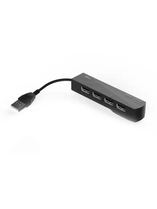 RITMIX USB хаб разветвитель 2.0 4 в 1, черный, фото 8