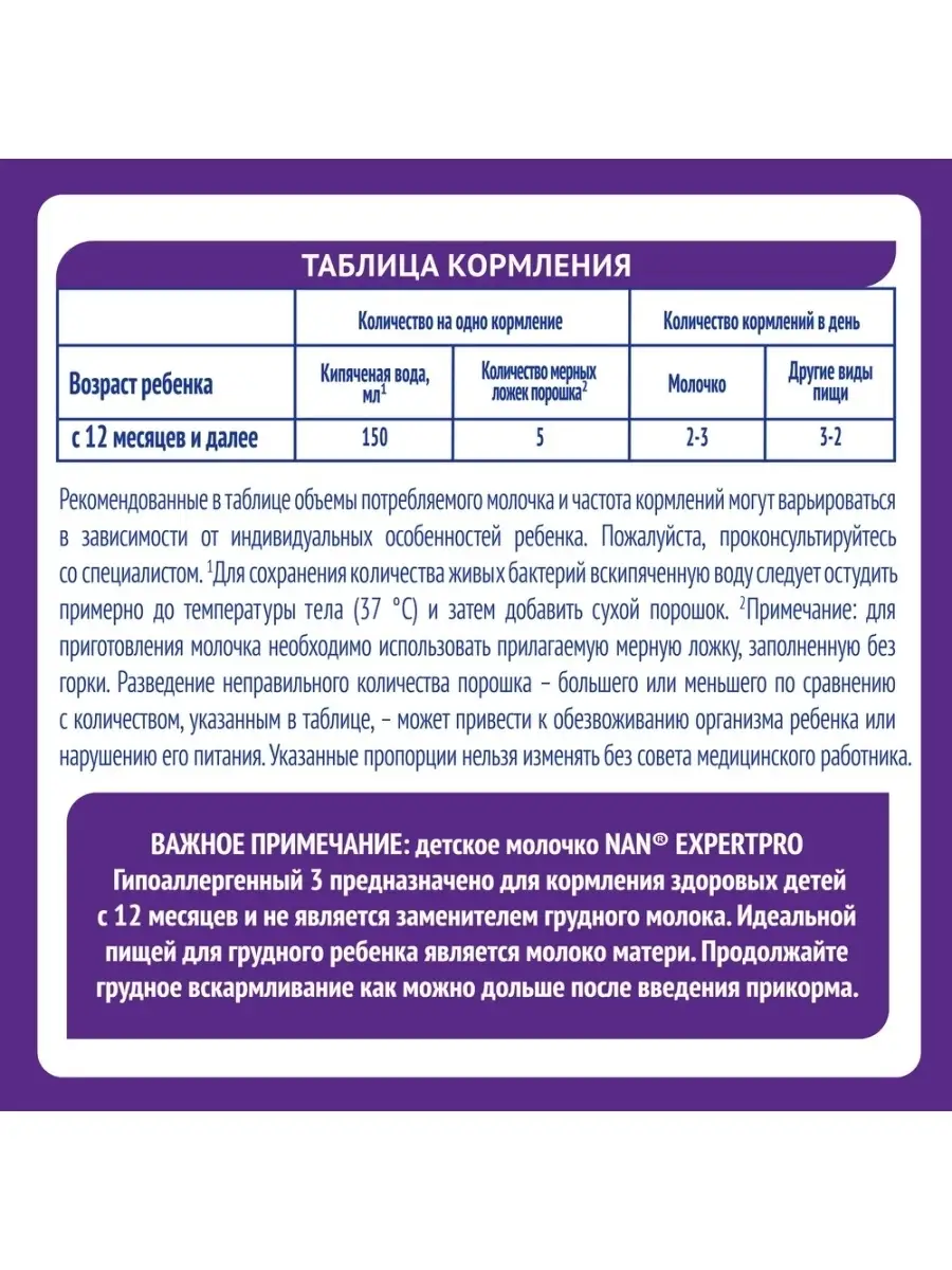 Гипоаллергенное питание НАН 3 Гипоаллергенный OPTIPRO HA с 12 мес для  здоровых детей, 400 г NAN 4760234 купить в интернет-магазине Wildberries