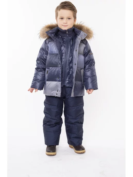 AVIVA kids Пуховик, синий