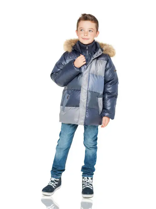 AVIVA kids Пуховик, синий, фото 3