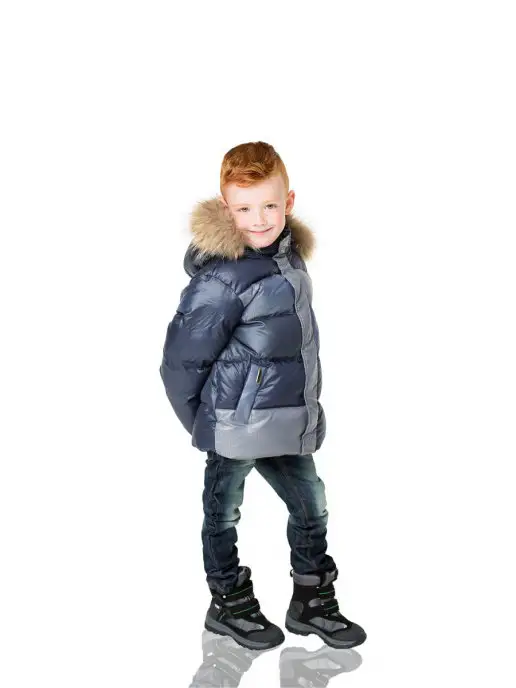 AVIVA kids Пуховик, синий, фото 5