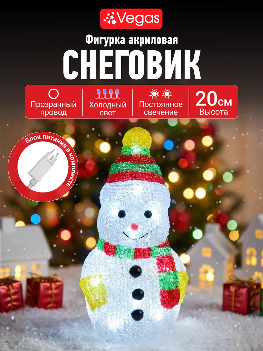 Снеговик новогодний уличный