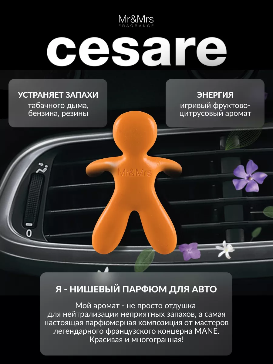 Ароматизатор для автомобиля CESARE-ENERGY Mr&Mrs Fragrance 4771094 купить  за 698 ₽ в интернет-магазине Wildberries