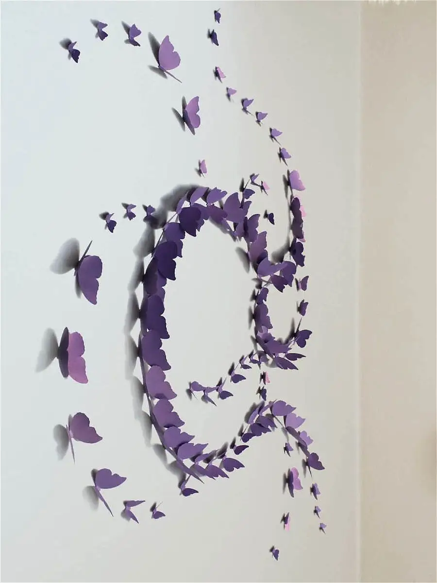 Как сделать бабочки из бумаги на стену своими руками: инструкция и трафареты