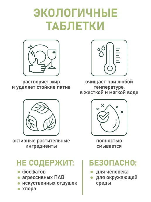 Etamine du Lys Натуральные таблетки для посудомоечных машин х50 500 гр, 500 г, фото 2
