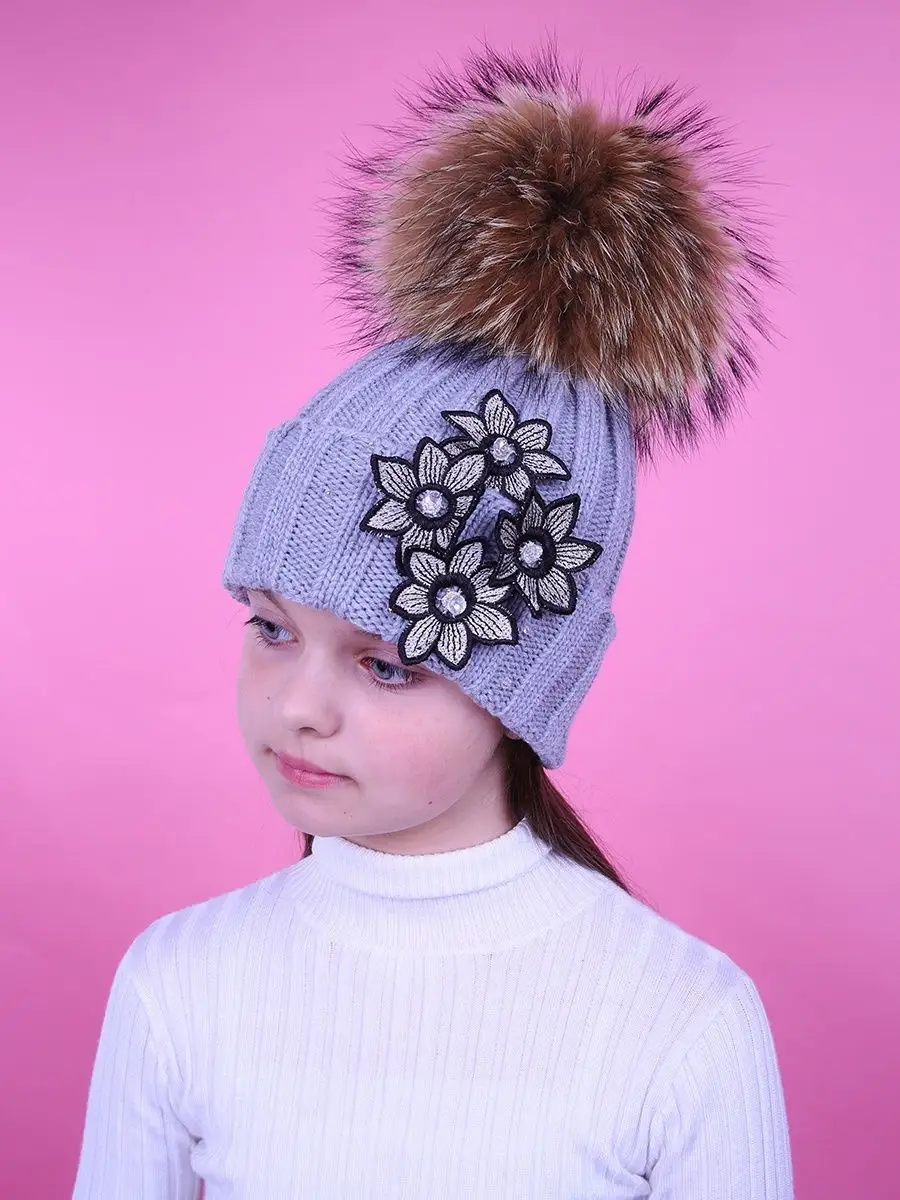 Вязание детских шапок спицами: схемы современные модели. Красивые зимние шапки на девочку
