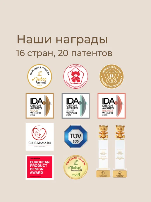 ROXY-KIDS Подушка для путешествий на шею детская дорожная 2+, серый, фото 8
