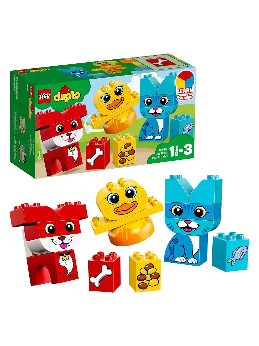 Конструктор LEGO DUPLO Creative Play 10858 Мои первые домашние животные  LEGO 4930151 купить в интернет-магазине Wildberries