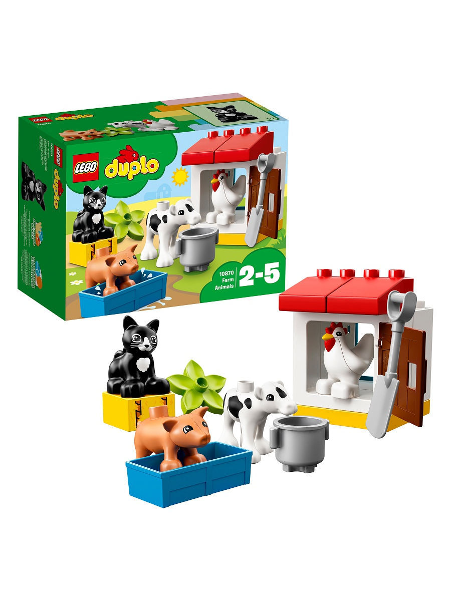 Конструктор LEGO DUPLO Town 10870 Ферма: домашние животные / для малышей,  сюжетно-ролевая игрушка LEGO 4930162 купить в интернет-магазине Wildberries