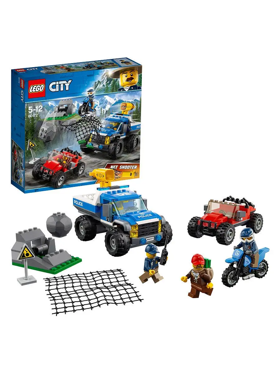 Конструктор LEGO City Police 60172 Погоня по грунтовой дороге LEGO 4930166  купить в интернет-магазине Wildberries