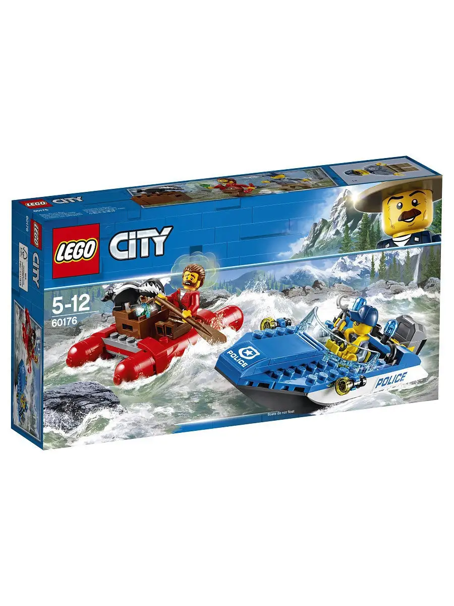 Конструктор LEGO City Police 60176 Погоня по горной реке LEGO 4930167  купить в интернет-магазине Wildberries