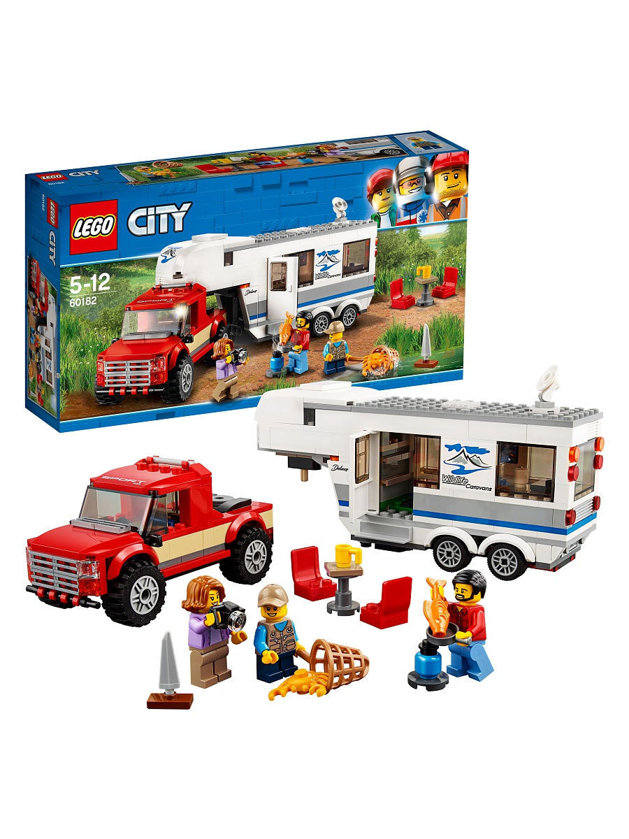 Конструктор LEGO City Great Vehicles 60182 Дом на колесах LEGO 4930173  купить в интернет-магазине Wildberries