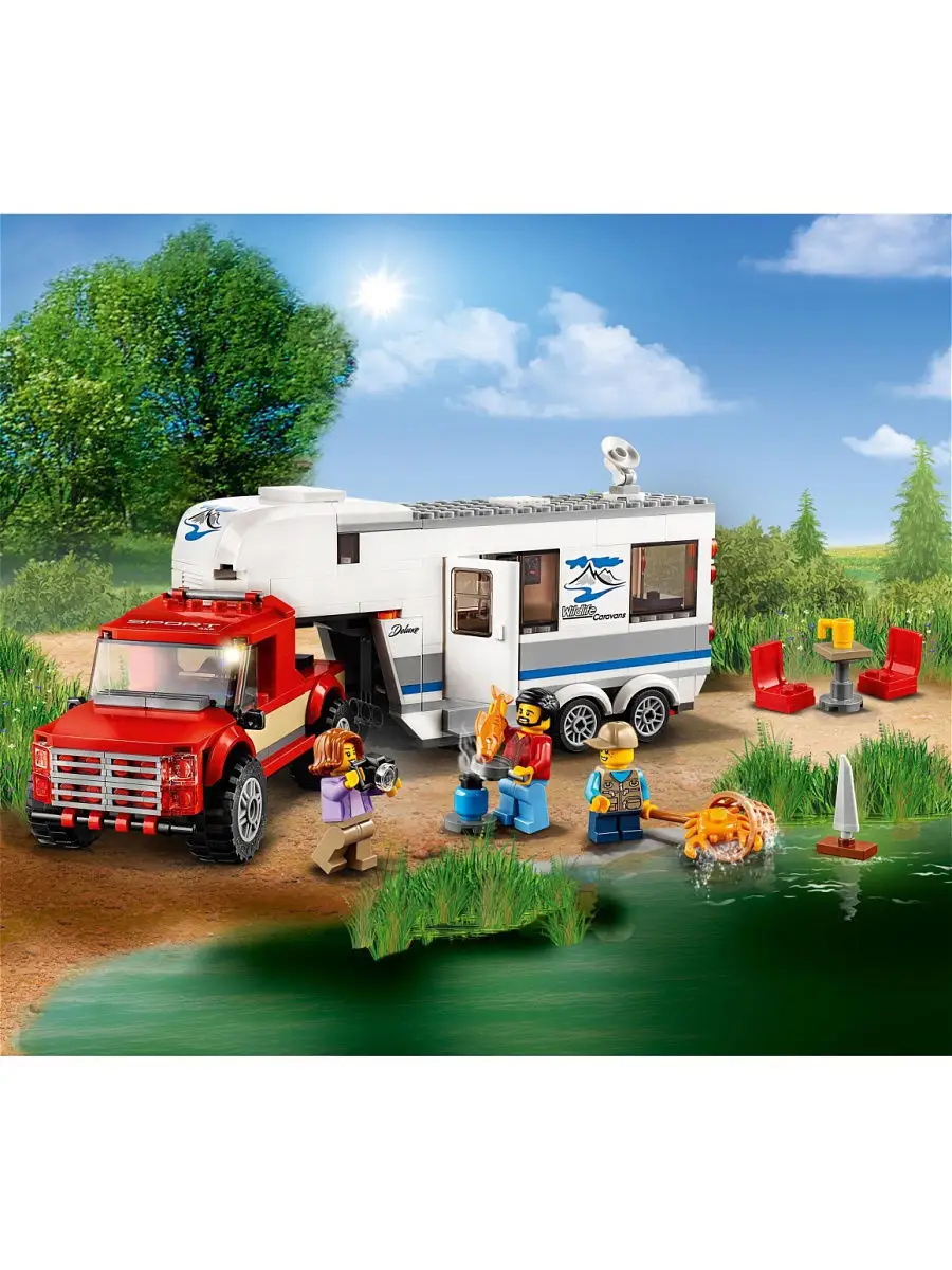 Конструктор LEGO City Great Vehicles 60182 Дом на колесах LEGO 4930173  купить в интернет-магазине Wildberries