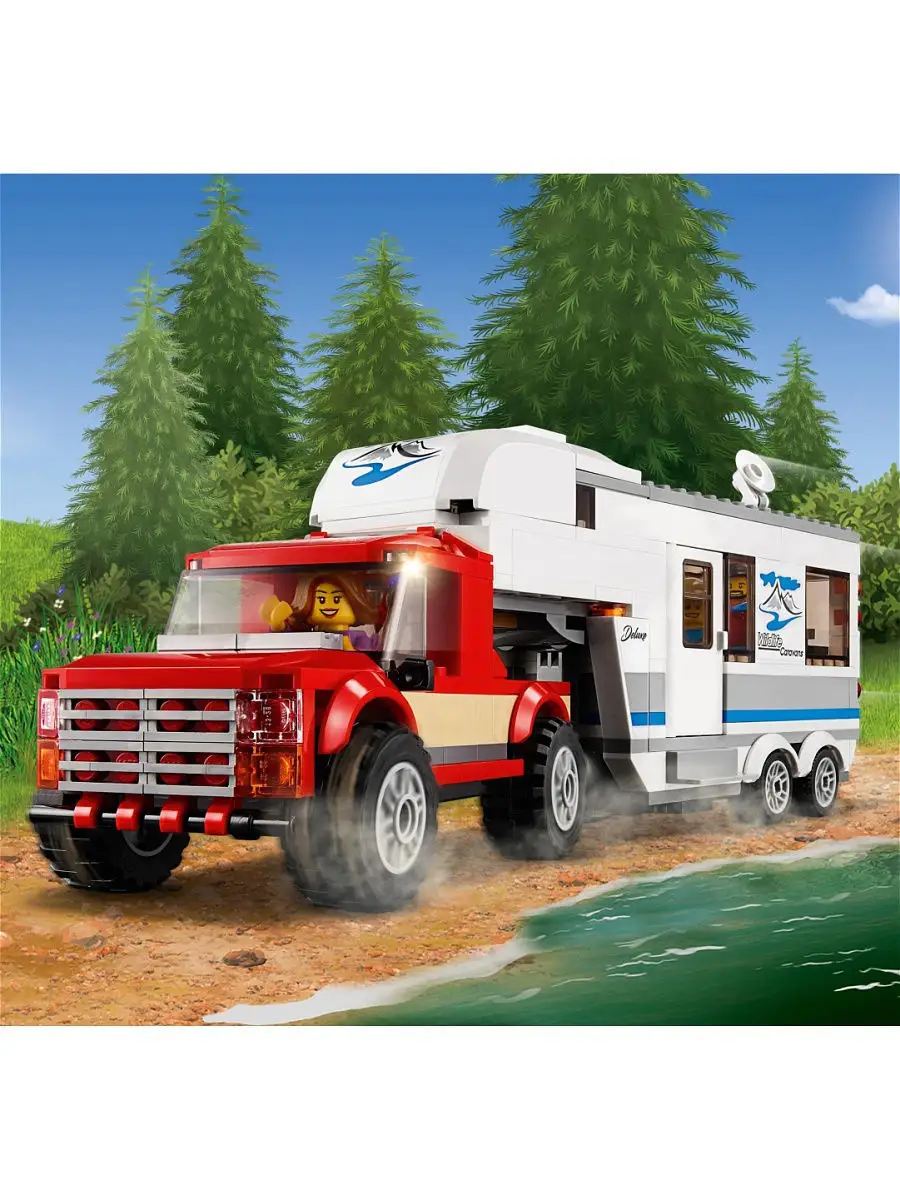 Конструктор LEGO City Great Vehicles 60182 Дом на колесах LEGO 4930173  купить в интернет-магазине Wildberries