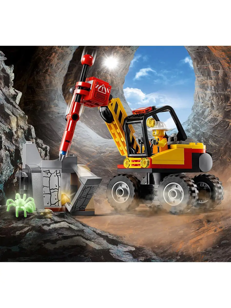 Конструктор LEGO City Mining 60185 Трактор для горных работ LEGO 4930176  купить в интернет-магазине Wildberries