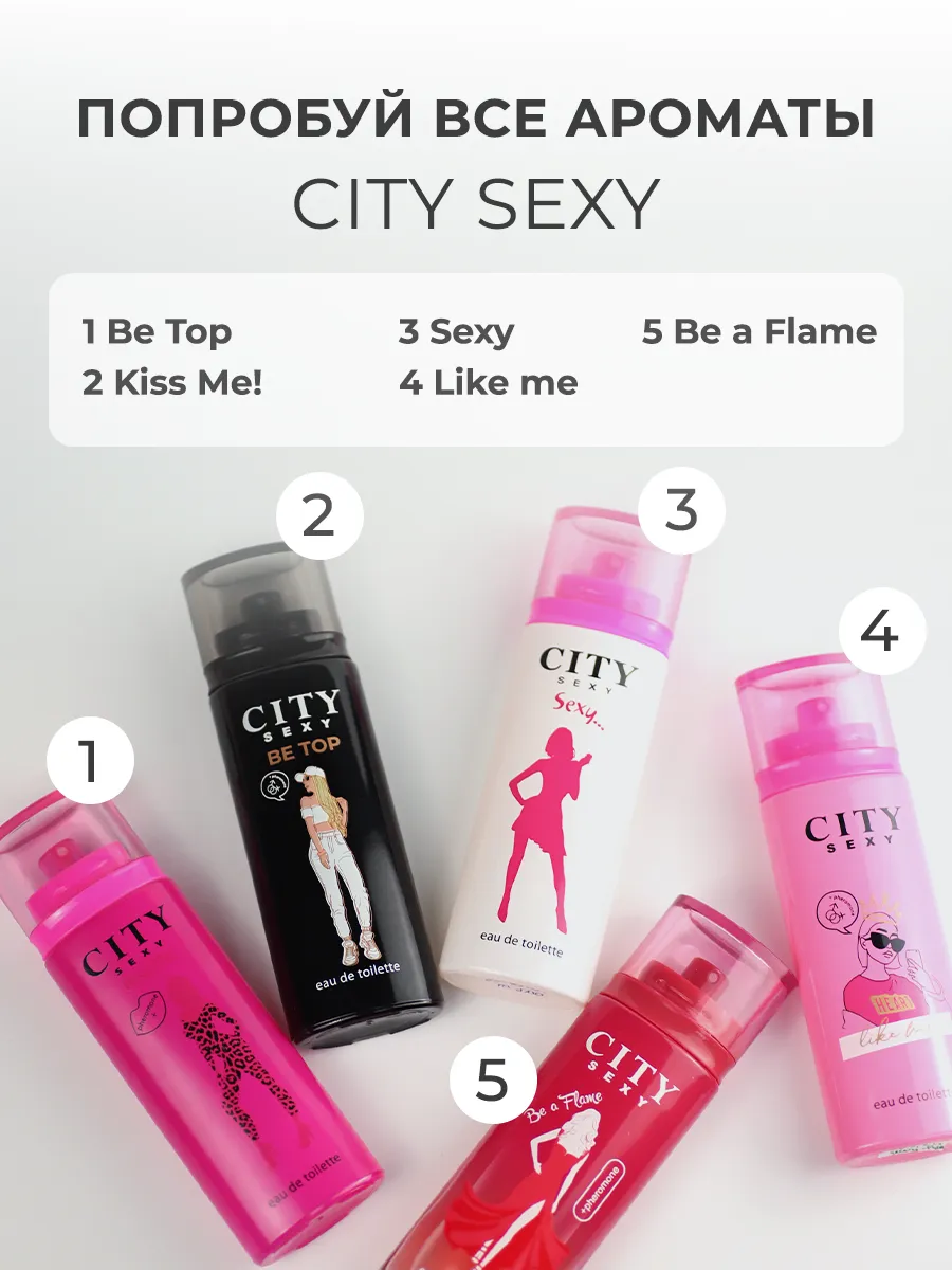 Духи женские City Sexy Sexy стойкие с феромонами 60 мл. CITY PARFUM 4959731  купить за 574 ₽ в интернет-магазине Wildberries