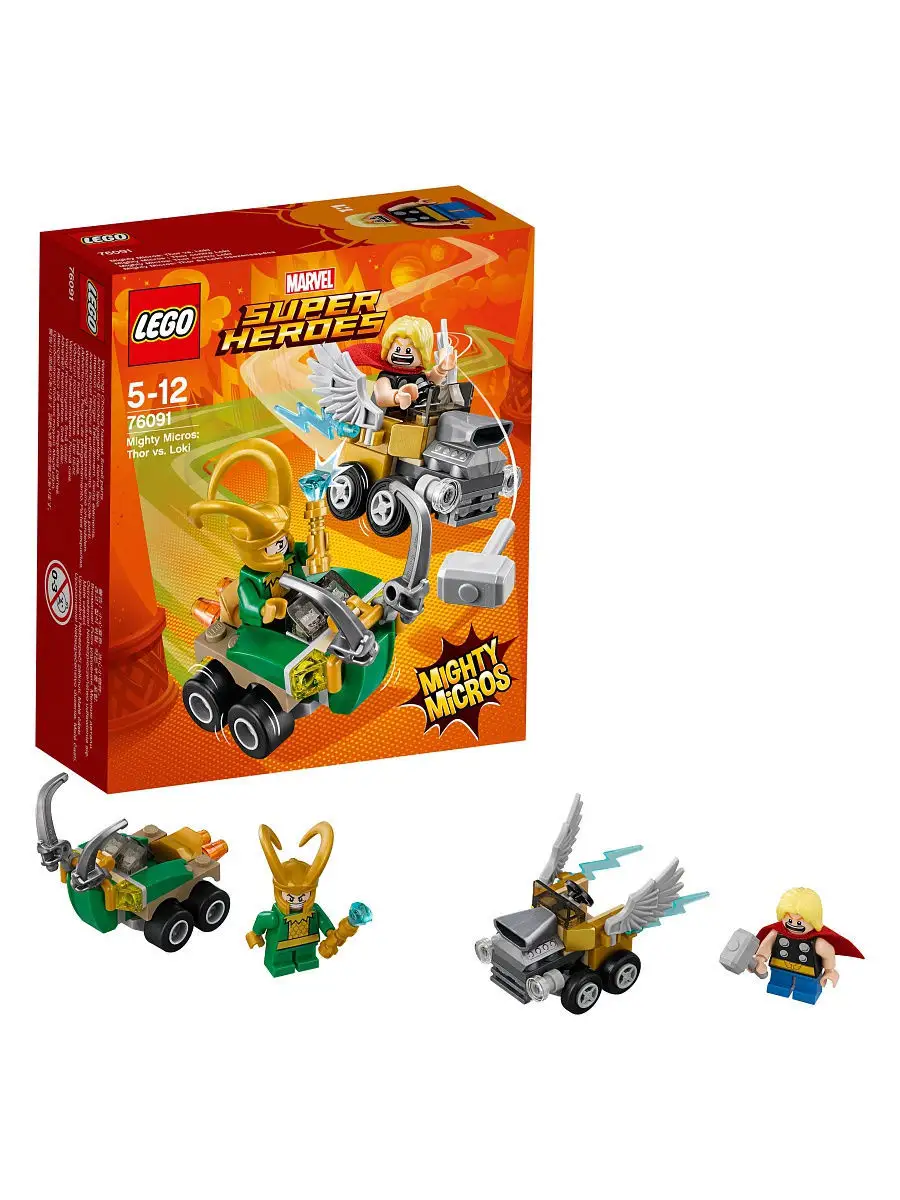 Конструктор LEGO Marvel Super Heroes 76091 Тор против Локи LEGO 4979717  купить в интернет-магазине Wildberries